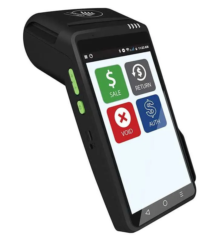 Dejavoo QD4 countertop payment terminal on a white background