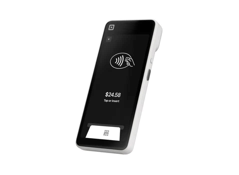 Square Handheld portable ordering and payment device